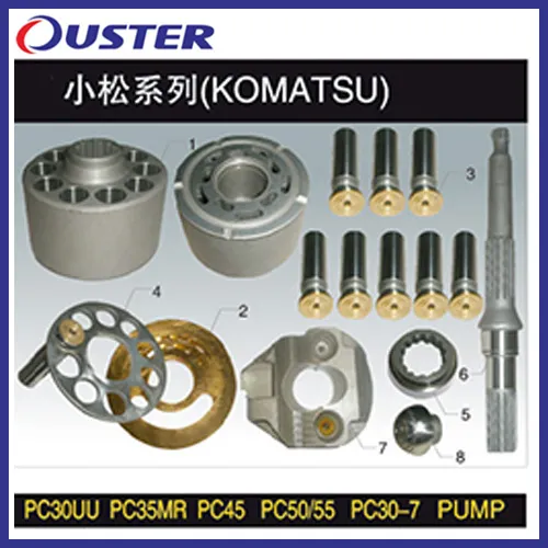 PC45r-8/PC60-6, 7/PC120-6/PC200-6/PC220-7/PC400-7 Swing Pump Hydraulic Pump Parts in Stock with Good Quality and Reasonable Price