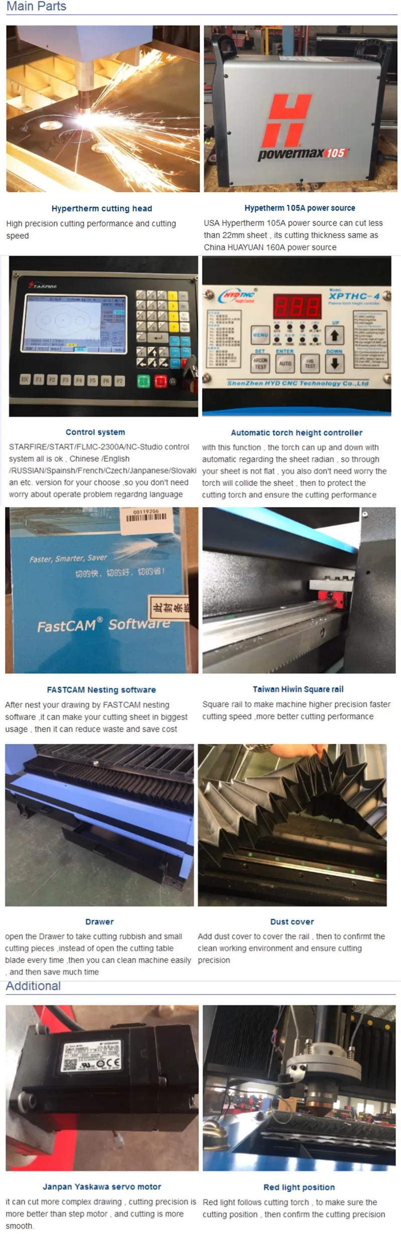 Portable Economical Equipment CNC Metal Sheet Pipe Plasma Cutting Machine