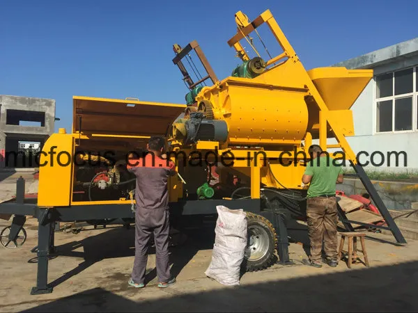 Portable Pumpcrete with Js500 Concrete Mixer