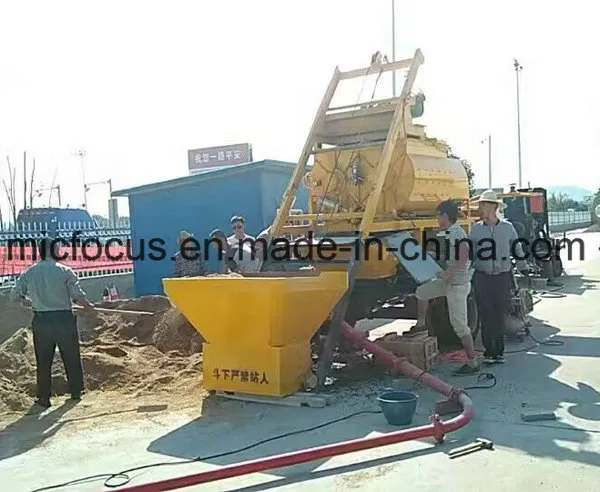Portable Pumpcrete with Js500 Concrete Mixer
