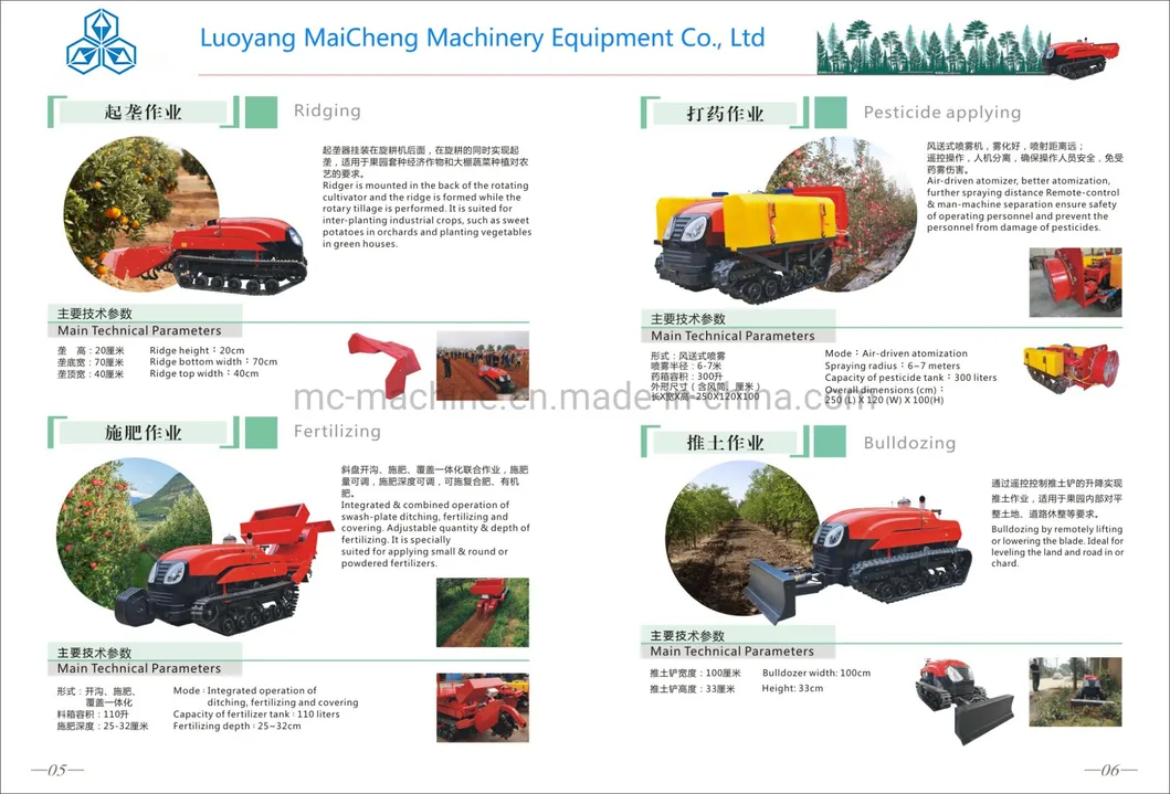 Powerful One Machine Multi-Purpose Orchard Agricultural Rotary Tiller 32HP Diesel Engine/Agricultural Trencher