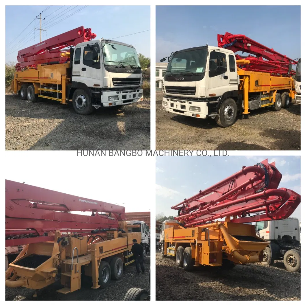 Putzmeister 38m Concrete Equipment Concrete Placing Boom Renewed Truck Mounted Concrete Pump Beton Pump Concrete Machine