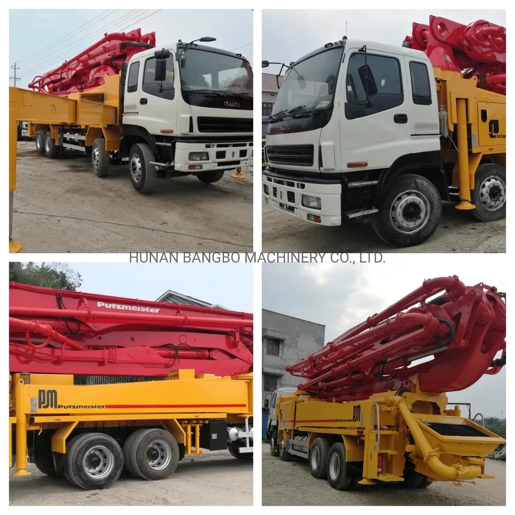 Putzmeister 46m Concrete Equipment Concrete Placing Boom Beton Pumping Machine Renewed Truck Mounted Concrete Pump