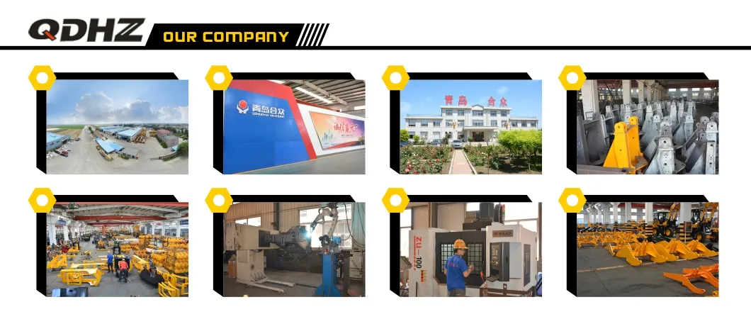 Qdhz 1.6ton Full Hydraulic Loader Mini Wheel Loader with Round Clamp