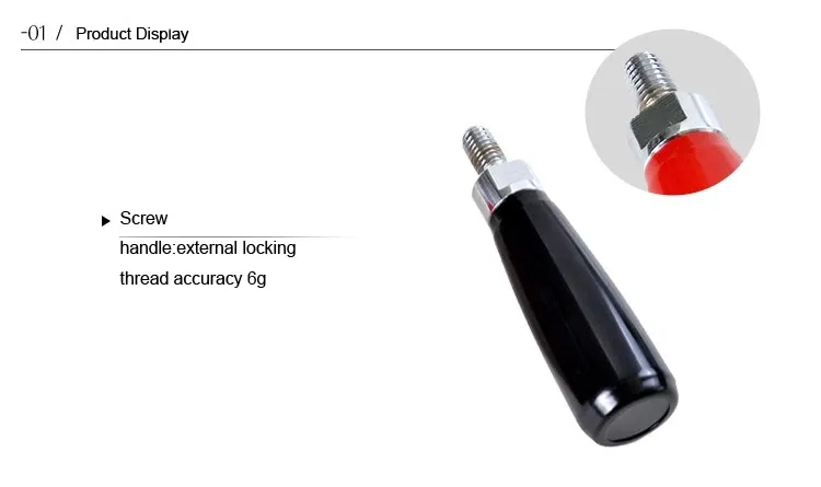 Quality Handle Knob Red Black Revoling Handle