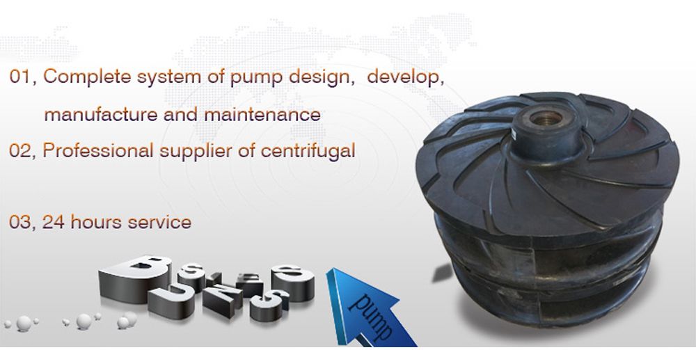 Resistant Centrifugal Mining Slurry Pump Rubber Impeller