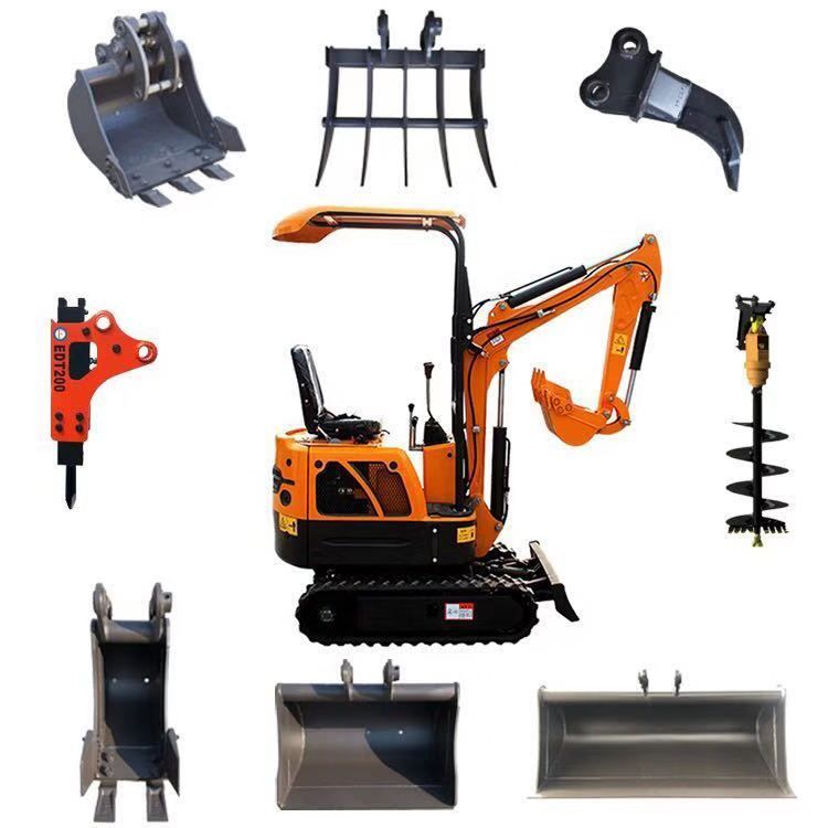 Rhinoceros 1 Ton Mini Excavator Specs 0.025cbm Bucket Small Digger Xn08 Xn10