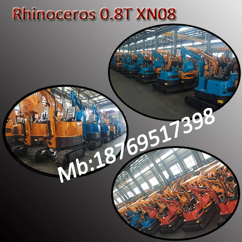 Rhinoceros 880kg Xn08 China Mini Crawler Excavator for Sale