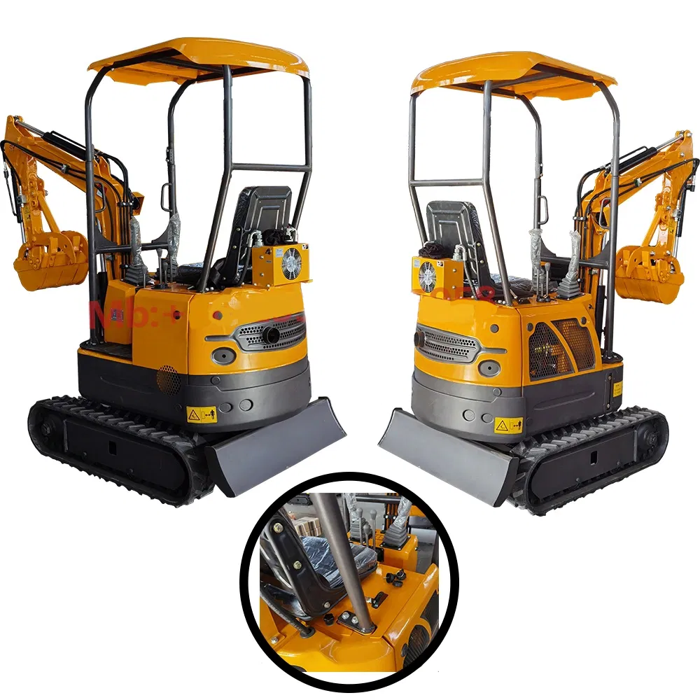 Rhinoceros Low Price China Manufacturer 800kg Mini Excavator for Farm, Chinese Engine, Big Power