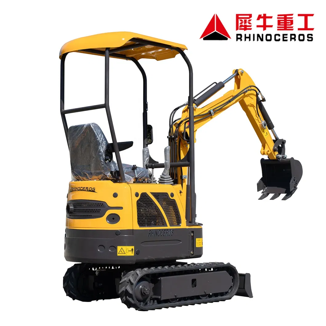 Rhinoceros Low Price China Manufacturer 800kg Mini Excavator for Farm, Chinese Engine, Big Power