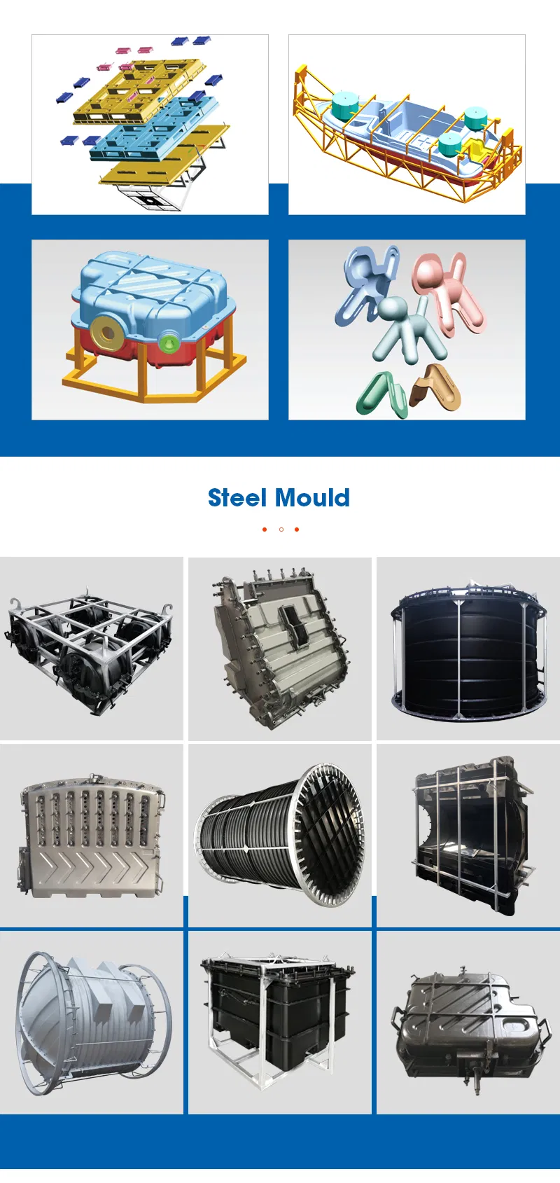 Rotational Molding Die Casting Steel Mold Roto Mould for Plastic Flower Pot Rotomolded