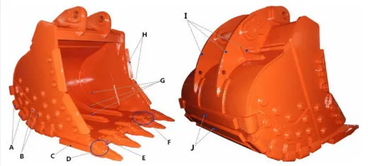 Rsbm HD Bucket for 12-18ton Excavator
