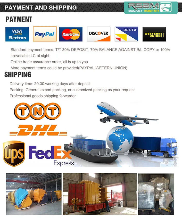 Rsbm HD Bucket for 12-18ton Excavator