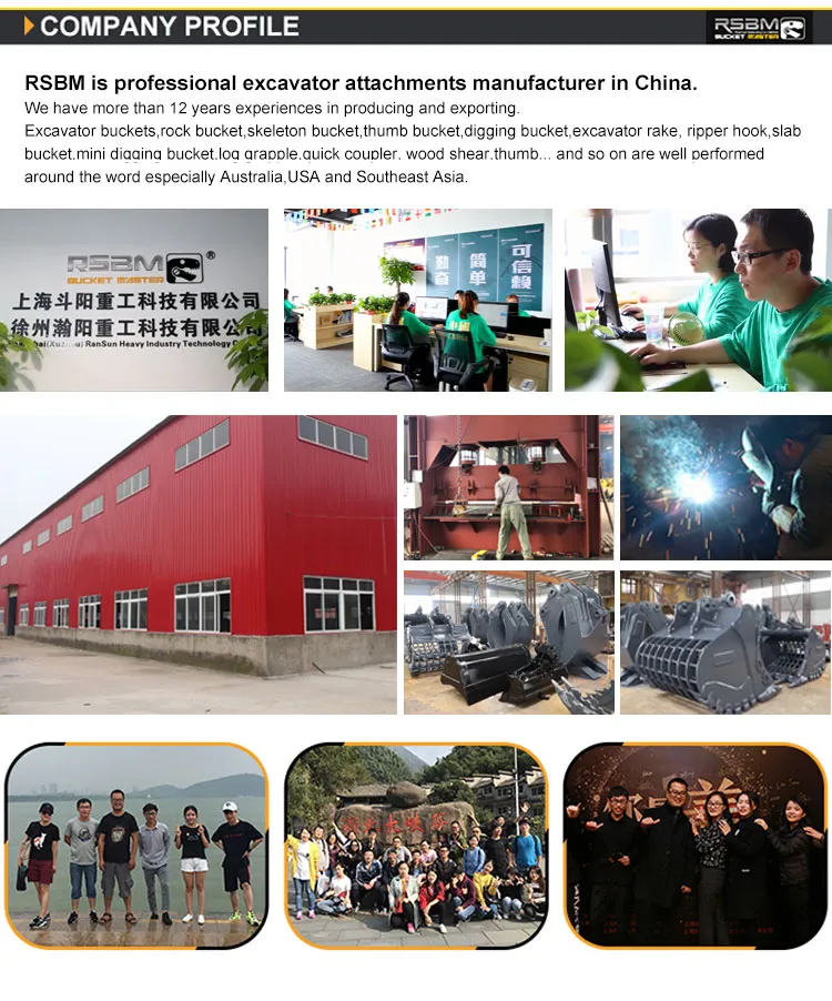 Rsbm HD Bucket for 12-18ton Excavator