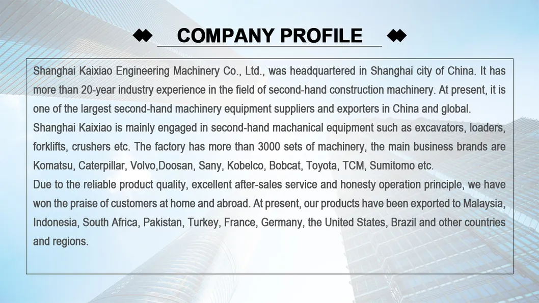 Sales on Hyundai 60/80 Second-Hand Used Crawler Excavator