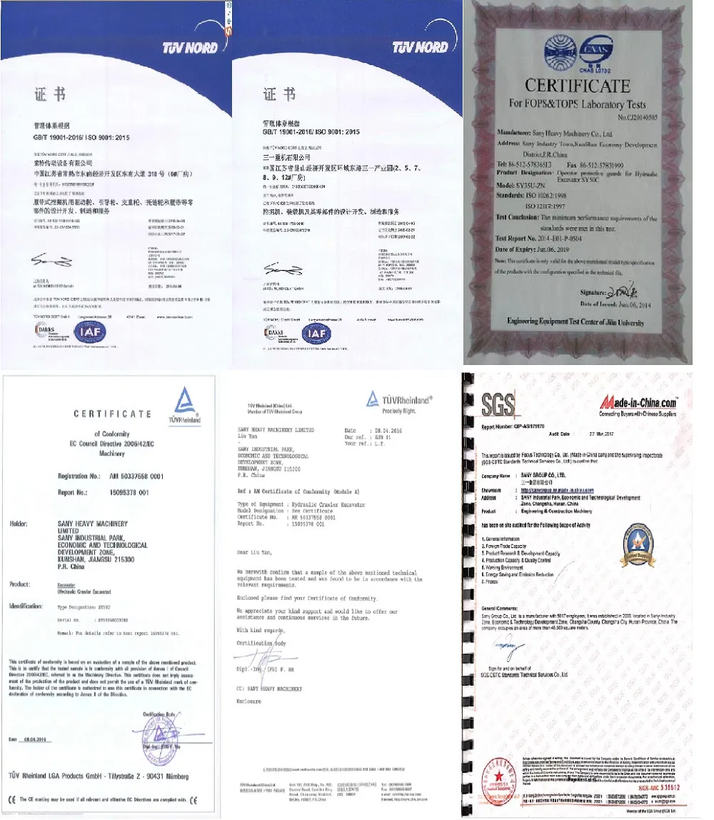 Sany Road Machinery 70 Ton Excavator Sy750h Best Machine for Dimensions