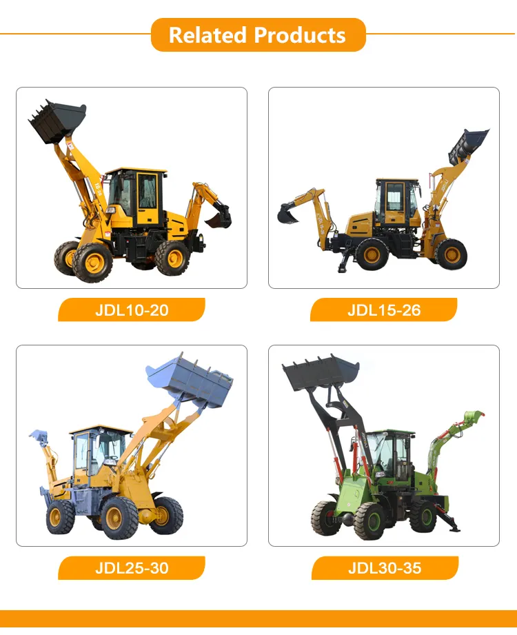 Shanding Brand Mini Wheel Backhoe Loader Loader Backhoe with Good Price