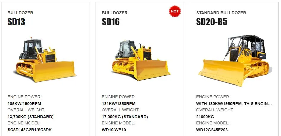 Shantui 230HP Mini Bulldozer for Sale SD23