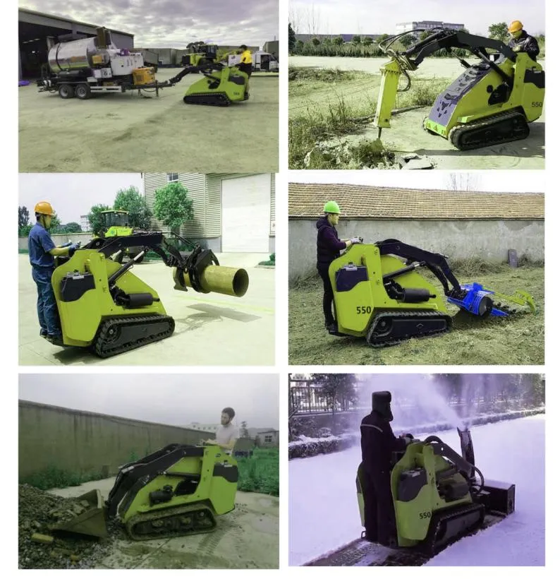 Skid Steer Loader with Backhoe Loader Wheel Loader