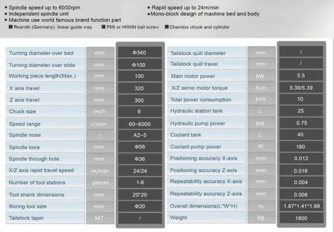 Slant Bed CNC Lathe Machine (GFLH6)