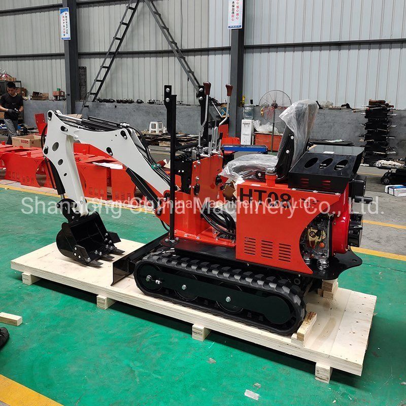 Small 800kg/0.8ton Micro Digger Bagger Crawler Mini Excavator Machine Popular in France /Germany/New Zealand/Australia