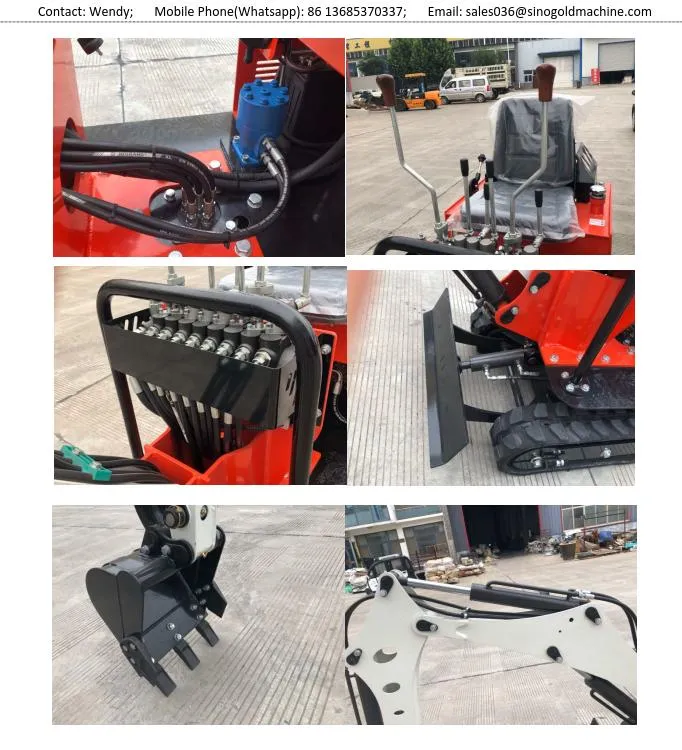 Small 800kg/0.8ton Micro Digger Bagger Crawler Mini Excavator Machine Popular in France /Germany/New Zealand/Australia