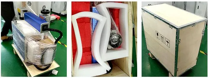 Split Portable Type 20W 30W 50W Mini Fiber CO2 Laser Marking Machine