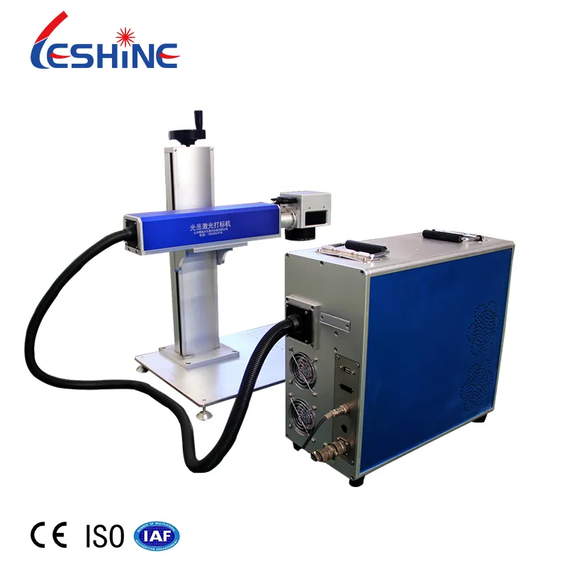 Split Portable Type 20W 30W 50W Mini Fiber CO2 Laser Marking Machine