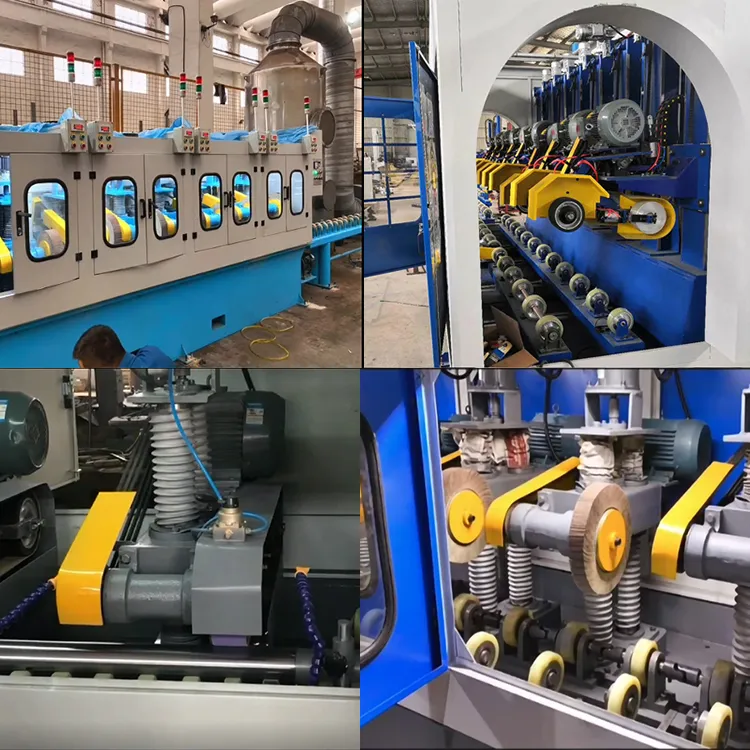 Stainless Steel and Aluminum Polishing and Buffing Machine for Round Pipe