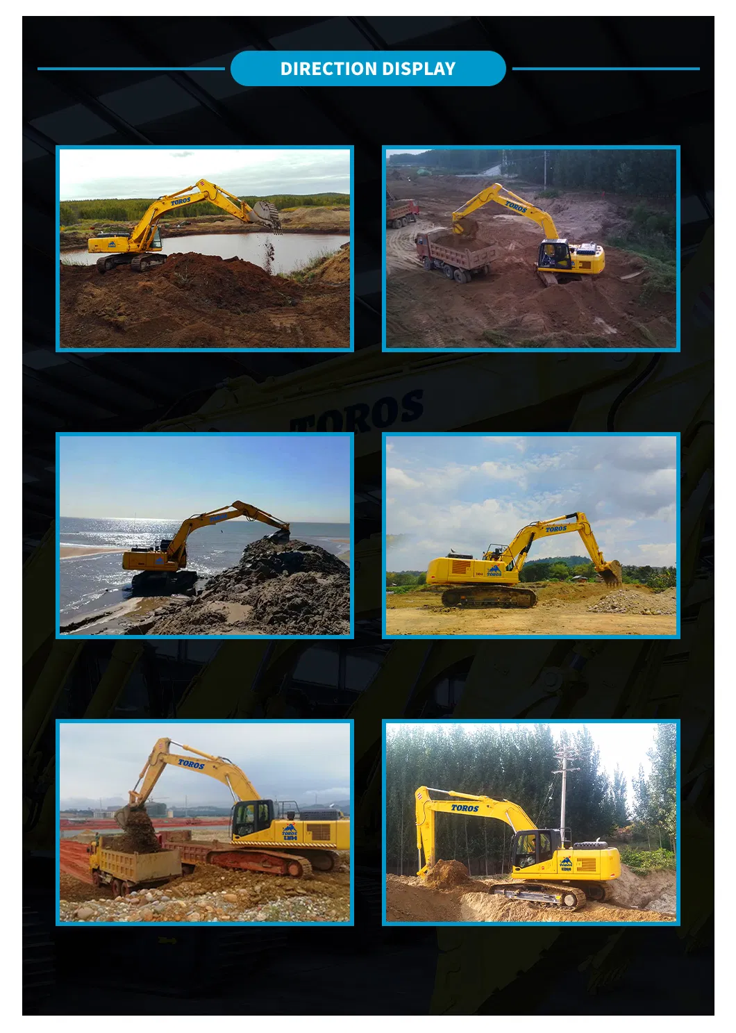 Te385 Heavy Duty Excavator with Hammer Mexico Construction Works Excavator Digging Machine Farms Heavy Excavator