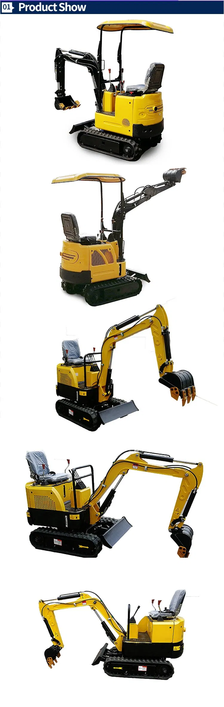 Titan Joystick Small Hold Digger Mini Excavator with 200mm Bucket