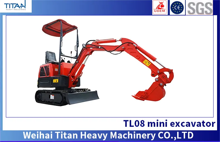 Titan Mining Crawler Tractor Post Hole Digger Machine Compact Mini Small Mirco Excavator Exc with Auger in Small Garden