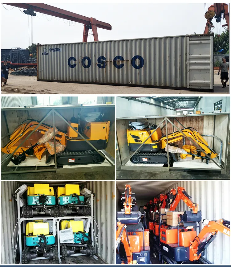 Titan Post Hole Color Mirco Ce Certificated Hydraulic Engine Crawler Garden Quick Coupler Excavator with Pallet Forks