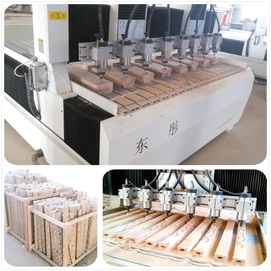 Two Head, 8 Spindles CNC Router CNC Engraving Machine for Wood