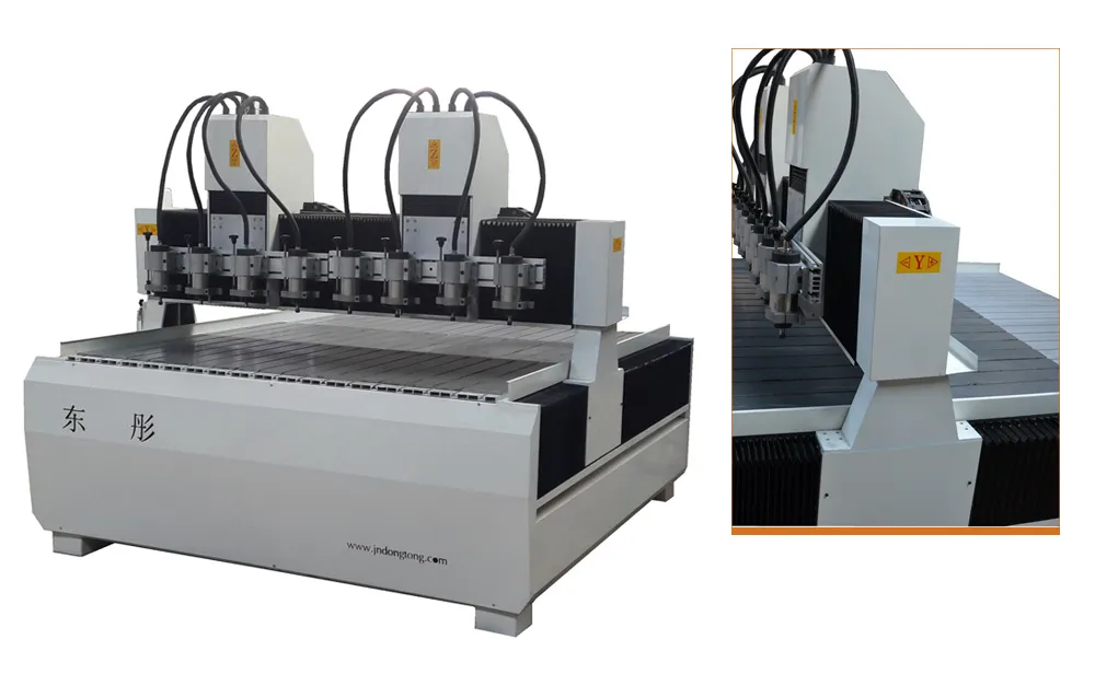 Two Head, 8 Spindles CNC Router CNC Engraving Machine for Wood