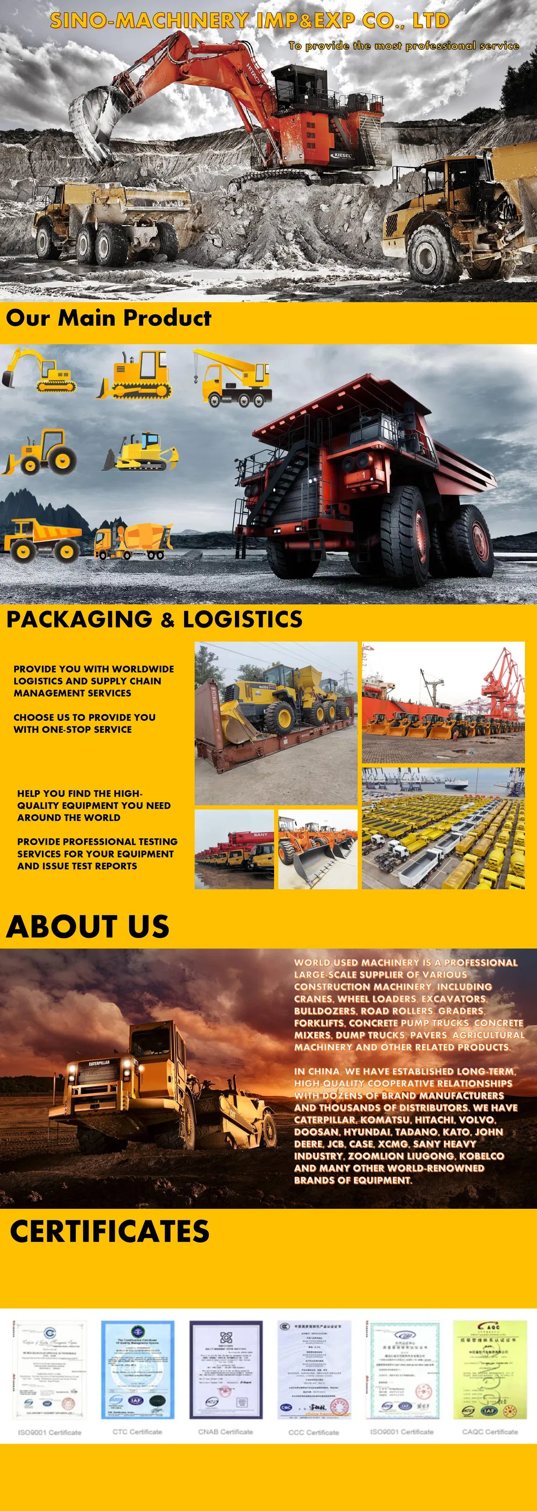 Used Excavator Second-Hand Digger Yuchai Yc60-8 Small Mini Crawler Backhoe Construction Equipment