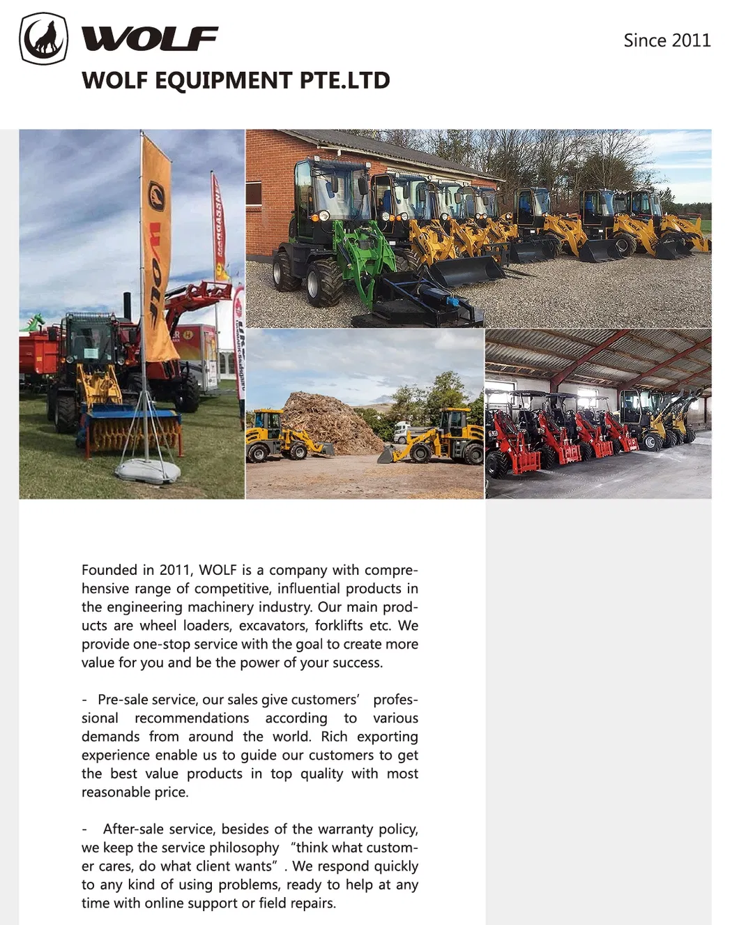 Wolf Wz45-17 Mini Backhoe Loader