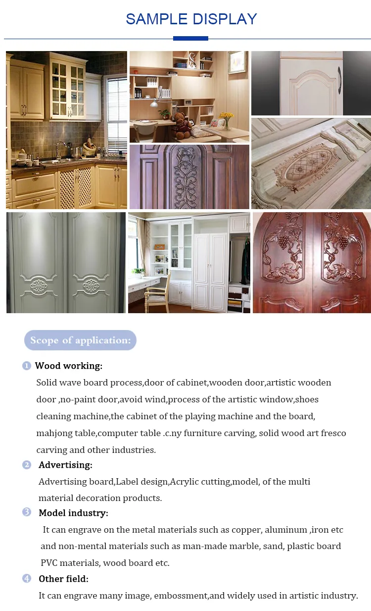 Wood Cabinets Making Nesting CNC Atc Router 1325 1530 2030 2040 Atc CNC Router 3D Carving Wood CNC Atc Router with CE