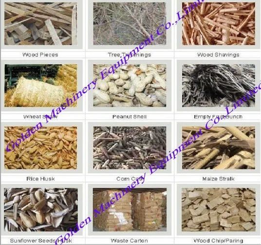 Wood Sawdust Straw Stalk Shell Biomass Briquette Press Machine