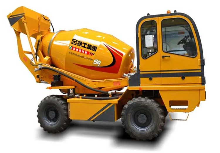 XCMG Official 4cbm/4m3 Mini Self Loading Mobile Concrete Mixer Truck Slm4 for Sale