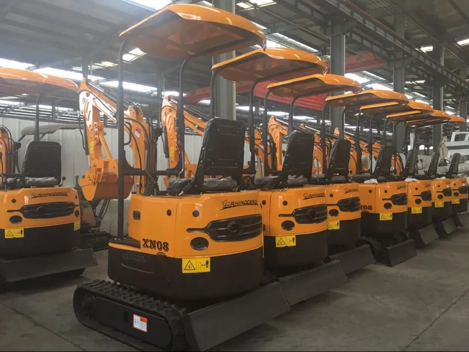 Xiniu Hot Sale 0.8 Ton 1 Ton 1.2 Ton 1.6 Ton 1.8 Ton 2 Ton Mini Crawler Excavator