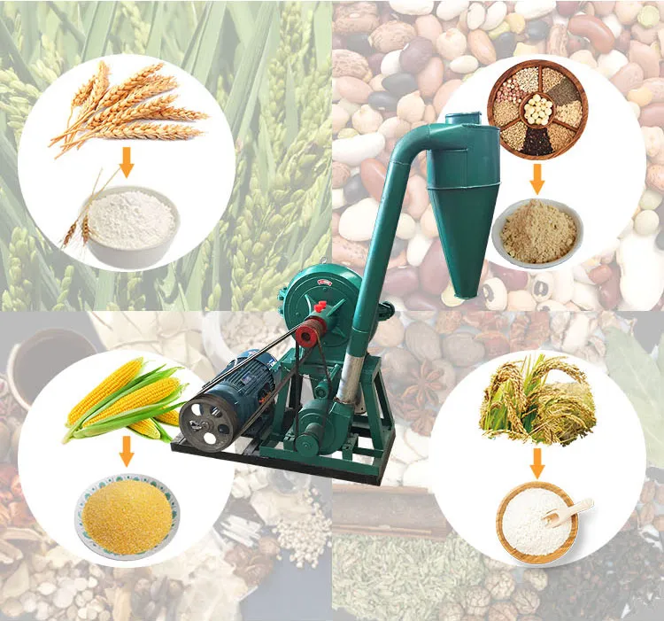 Zimbabwe Mini Maize Miller Corn Milling Machine Flour Mill